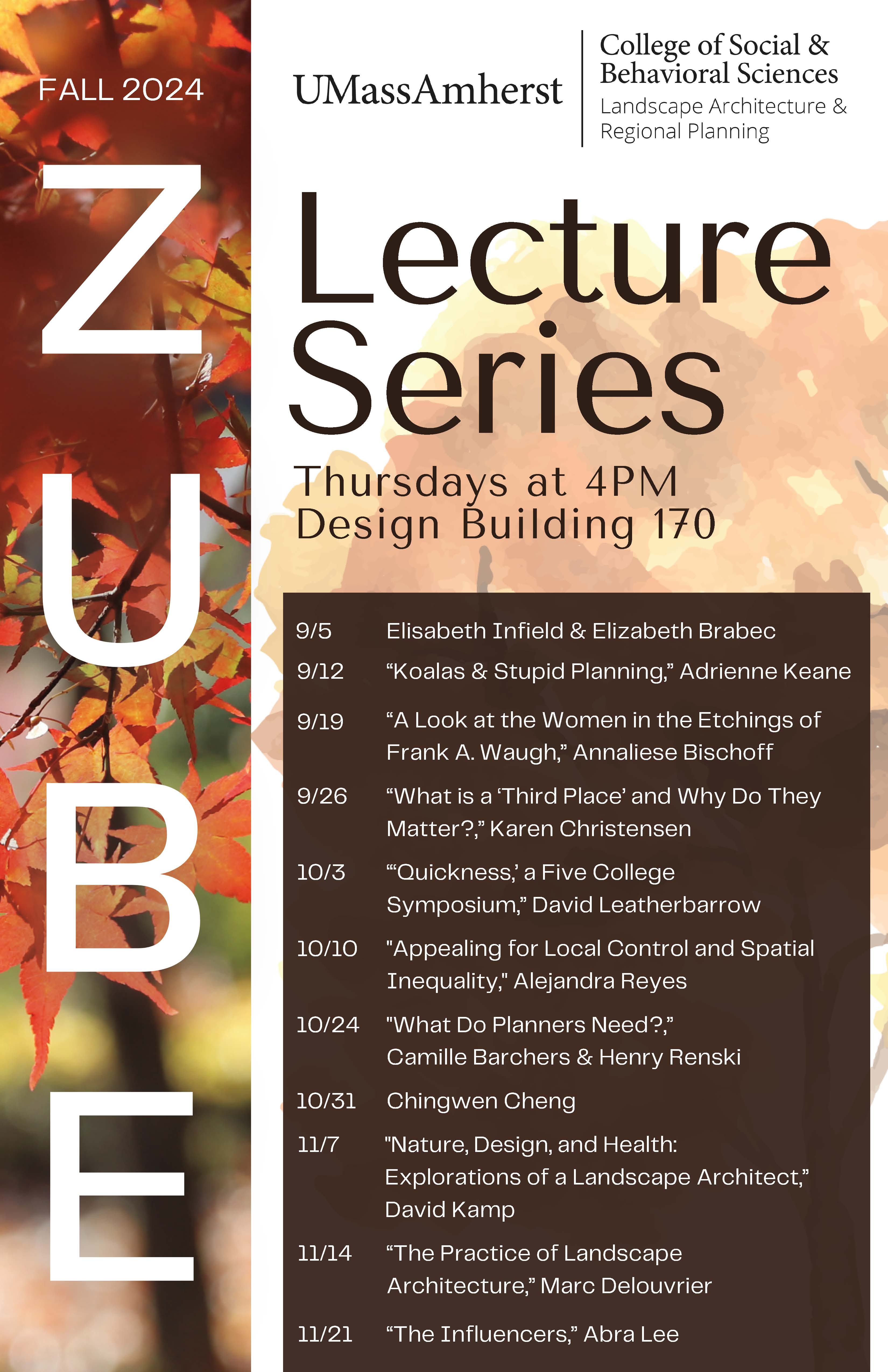 Zube Lecture Series Fall 24